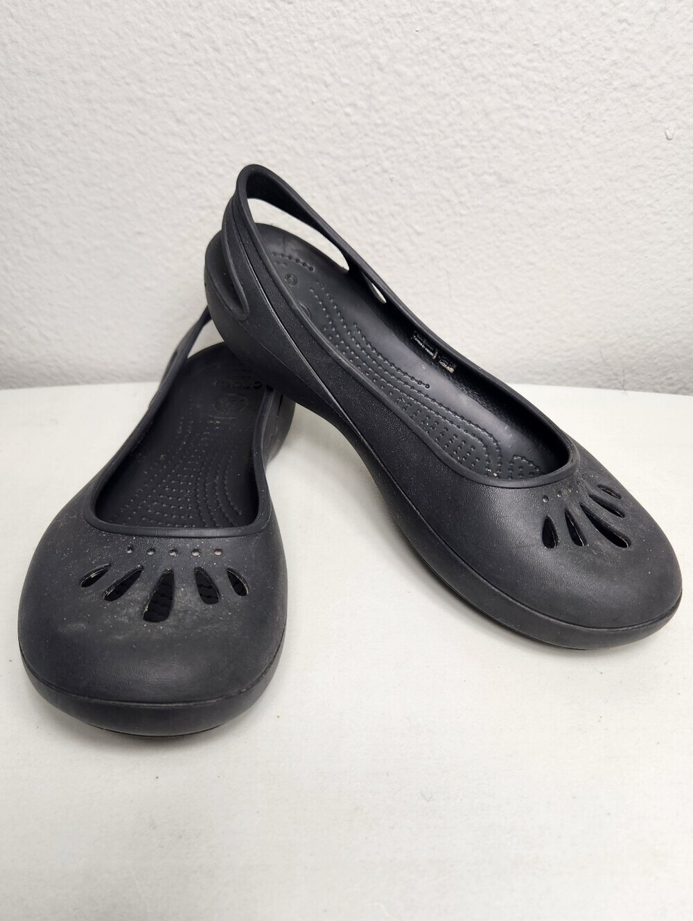 Crocs Womens |9| Black Kadee Ballet Slingback Flats
